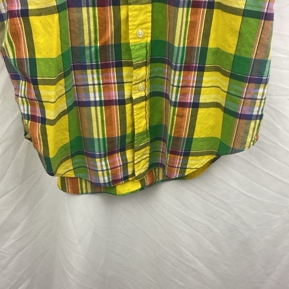 Ralph Lauren Polo Mens Sz M Multi-color Plaid Short Sleeve Button Up Shirt - Picture 6 of 8